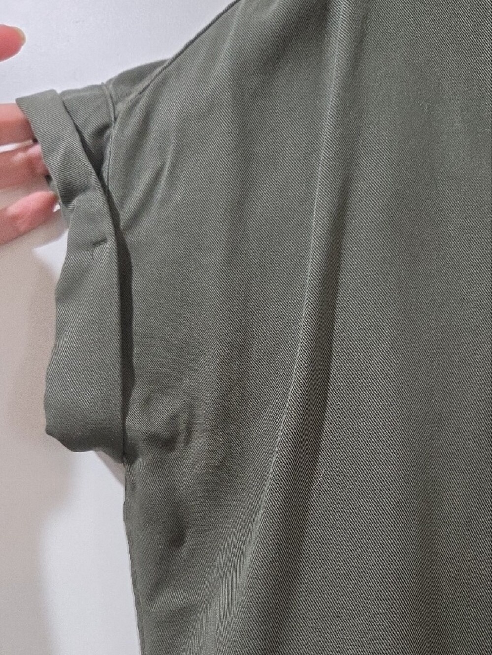 Daily Ritual Olive Green Button-Down Shirt - Picture 4 of 6